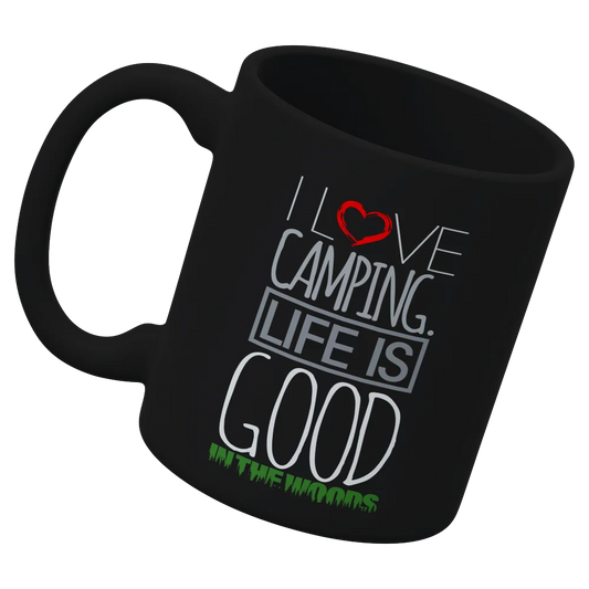 I Love Camping In The Woods White Coffee Mug CoreWell