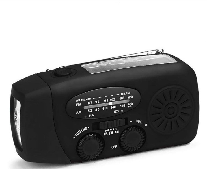 Solar Hand Crank USB Charging Radio Flashlight CoreWell