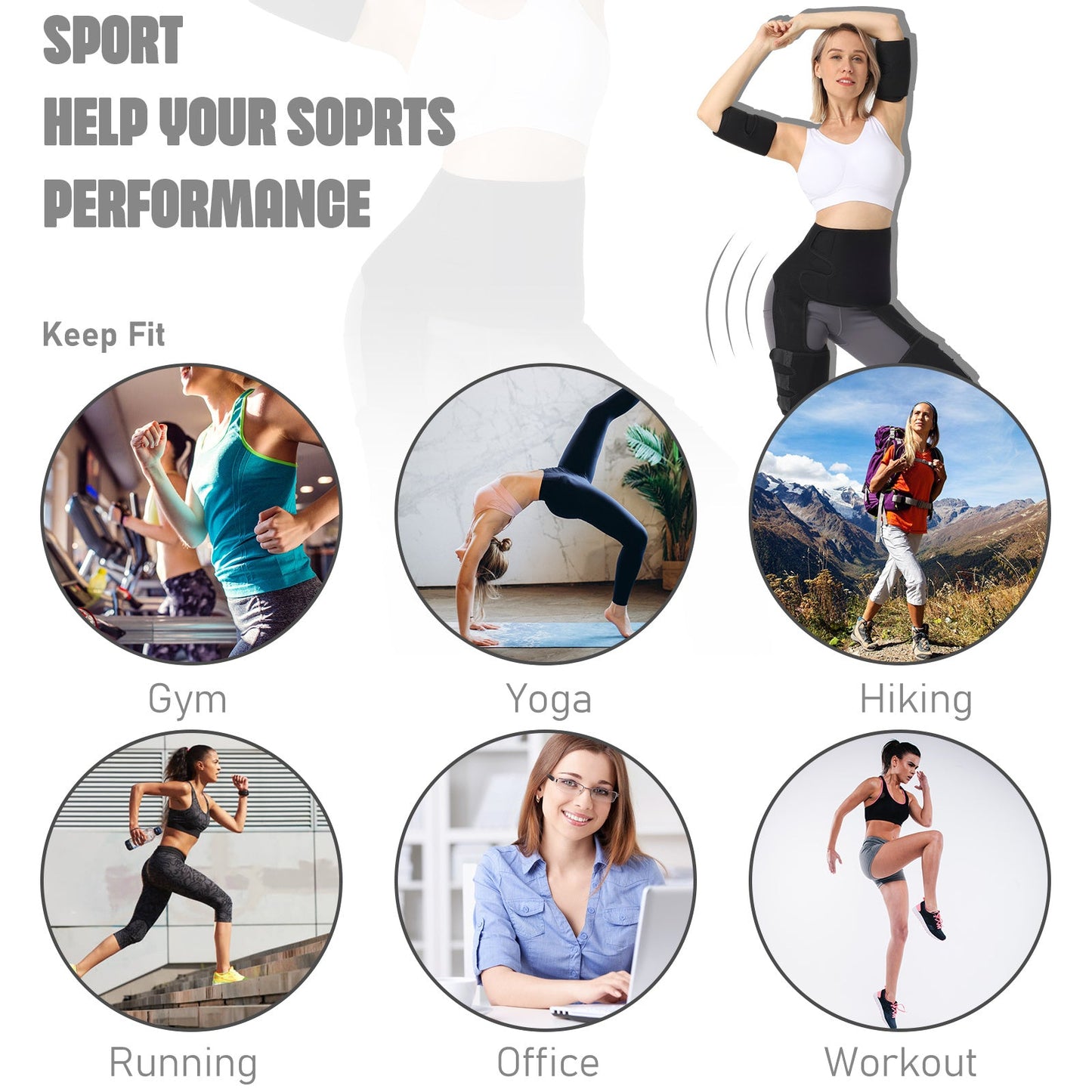 Waist Belt, Arm Belt, Thigh Belt, Fitness Belt, Fitness Belt, Shaping Waist Training, Sports And Fitness CoreWell