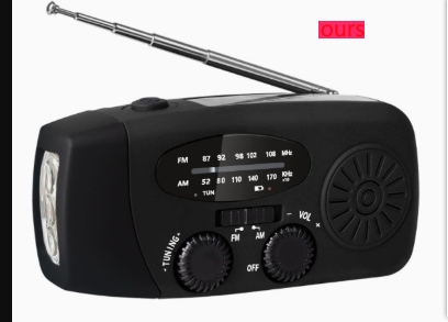 Solar Hand Crank USB Charging Radio Flashlight CoreWell