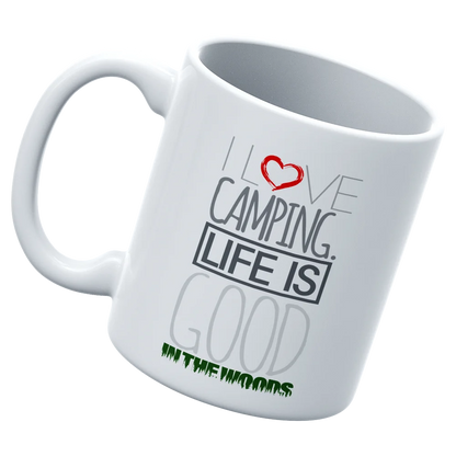 I Love Camping In The Woods White Coffee Mug CoreWell